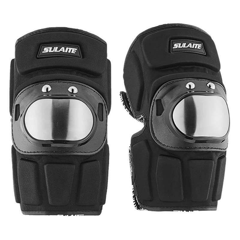 SULAITE Rider Motorcycle Knee Pad Stainless Steel Anti-fall Knee Pad Elbow Pad Anti-wind and Anti-shock Outdoor Sports Pad