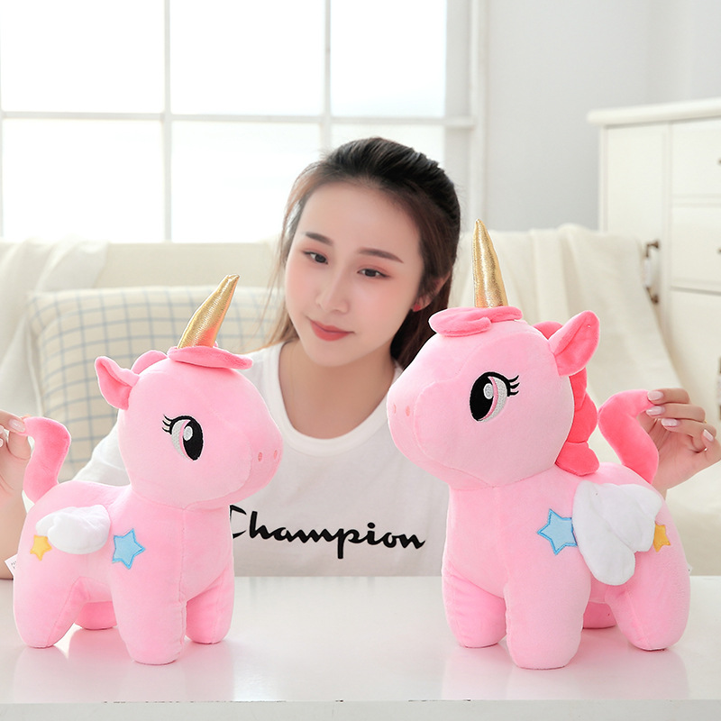 Angel Unicorn Doll Pony Plush Toy Girl's Heart Doll Lie-Lie Pillow ins Cyber Celebrity Doll