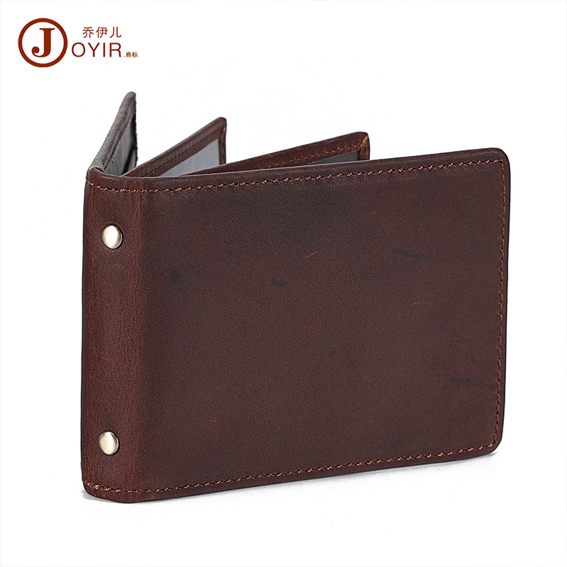 Picture of Vintage Genuine Leather Driver's License Bag Multi-function Card Bag Cowhide Card Set Crazy Horse Leather Certificate Set Certificate Set Driving Certificate Set