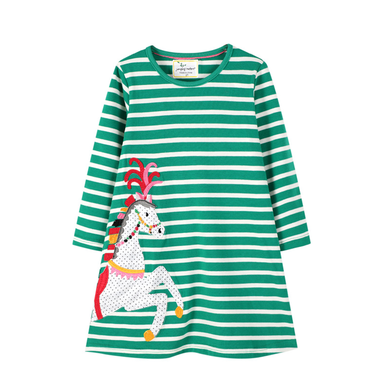 Picture of Girls dress autumn new children's clothing Europe and the United States wholesale long sleeve student skirt children's skirt a generation of hair