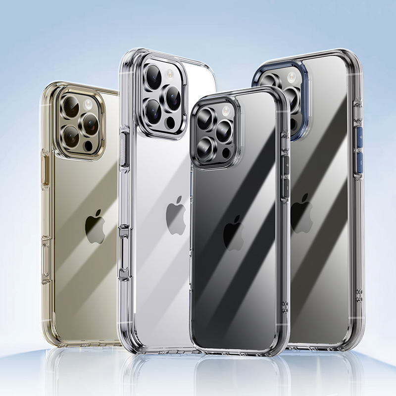 For Apple 16pro mobile phone case new transparent iPhone16promax protective cover airbag anti-drop private model