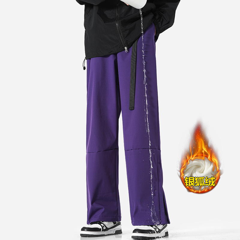 Picture of [Qi Shang Lin] 24 Autumn and Winter Sijiqing Dopamine Ski Pants fleece-lined Warm Waterproof Climber Pants for Men and Women