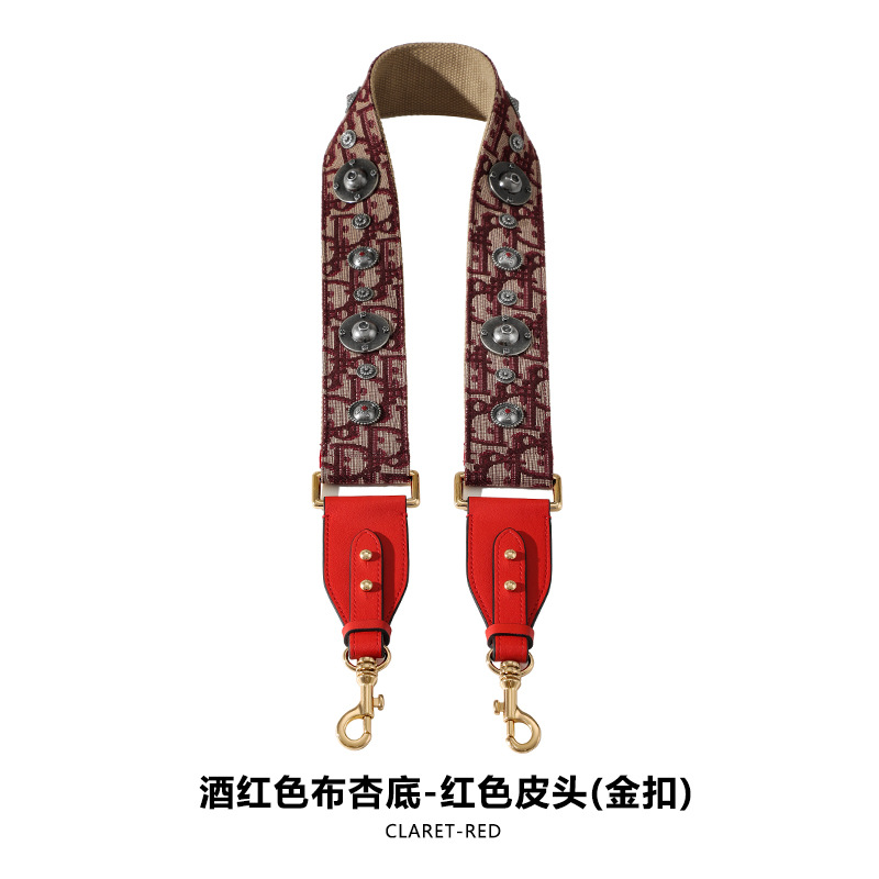 Picture of Mahuangshi MHS-F-66 Wide Bag with Canvas Shoulder Strap Shoulder Crossbody Cowhide Bag Accessories Bag Strap Comfortable D
