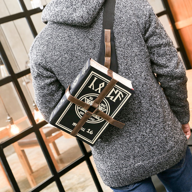 Picture of Animation Peripheral Backpack Heretic Judge Fire Magic Book Messenger Bag Fff Group Prop Bag Cos Student School Bag
