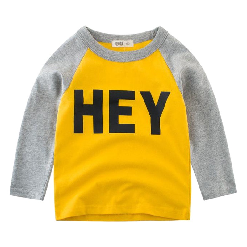 27Kids Kidsren's Clothing Autum New Product 2025 Kidsren's T-Shirt Korean Style Baby Long-Sleeved Top Boy's Bottoming Shirt Ins