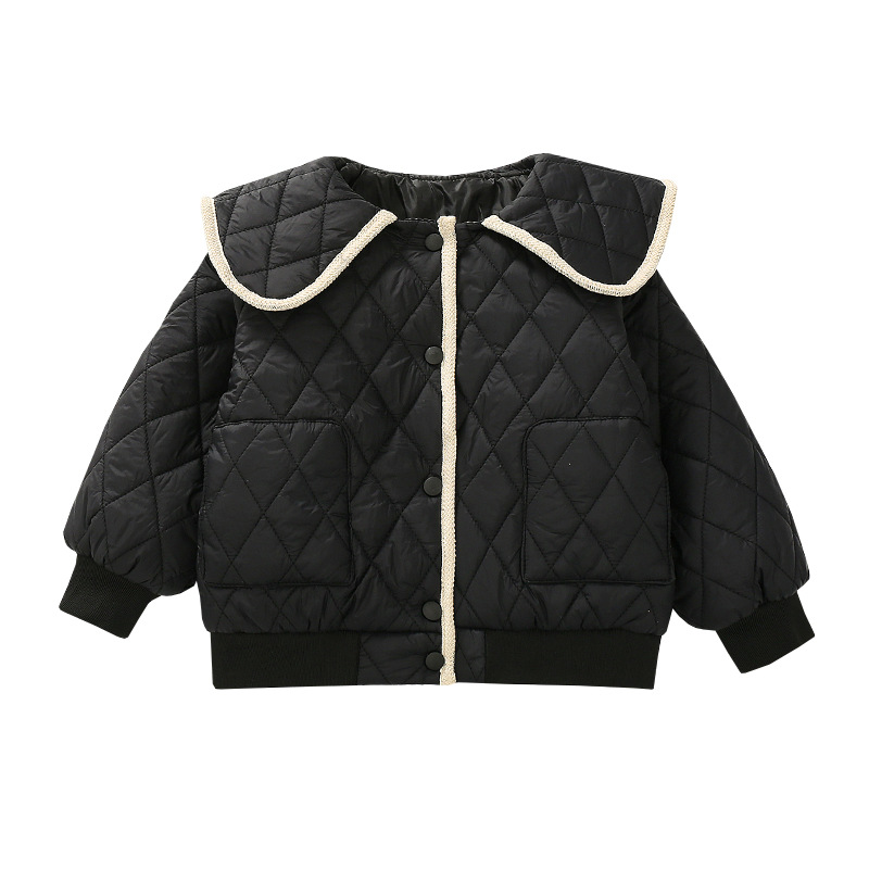 Picture of Girls' 2024 autumn new cotton-padded coat children's western style winter quilted coat all-matching top fashionable light cotton-padded coat