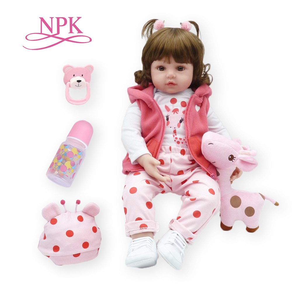 Bebe Doll Reborn Toddler 47cm Soft Silicone Reborn Baby Doll