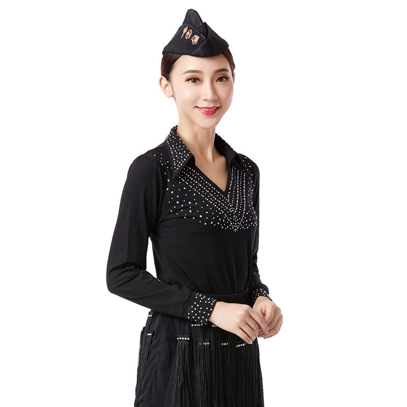 Picture of Sailor Dance Forest Knight Women's New Tassel One-piece Trousers Square Dance Latin Dance Jitterba Dance Culottes