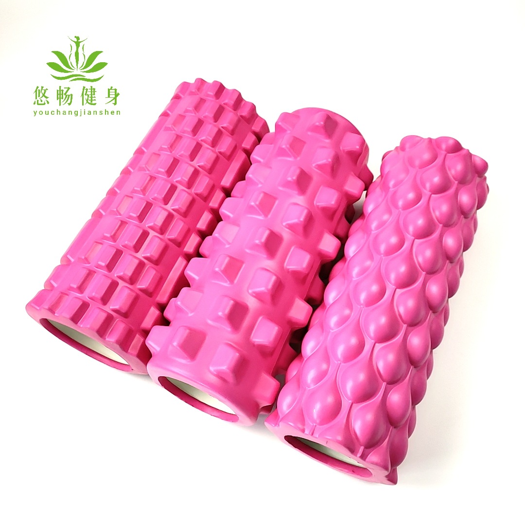 Picture of Eva Hollow Yoga Column 33cm Stereo Dot Mace Muscle Fitness Massage Stick 3D High Hardness Foam Shaft