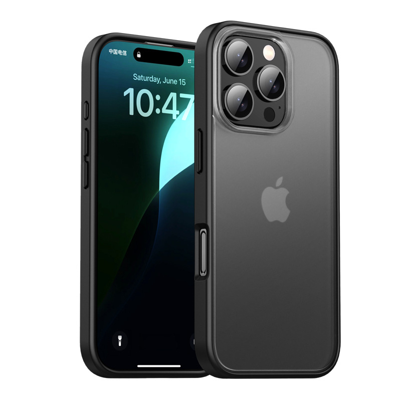Picture of Suitable for iPhone16promax Phone Case New Anti-Drop Protective Case for Apple 16Pro Frosted Thickened 16 Case