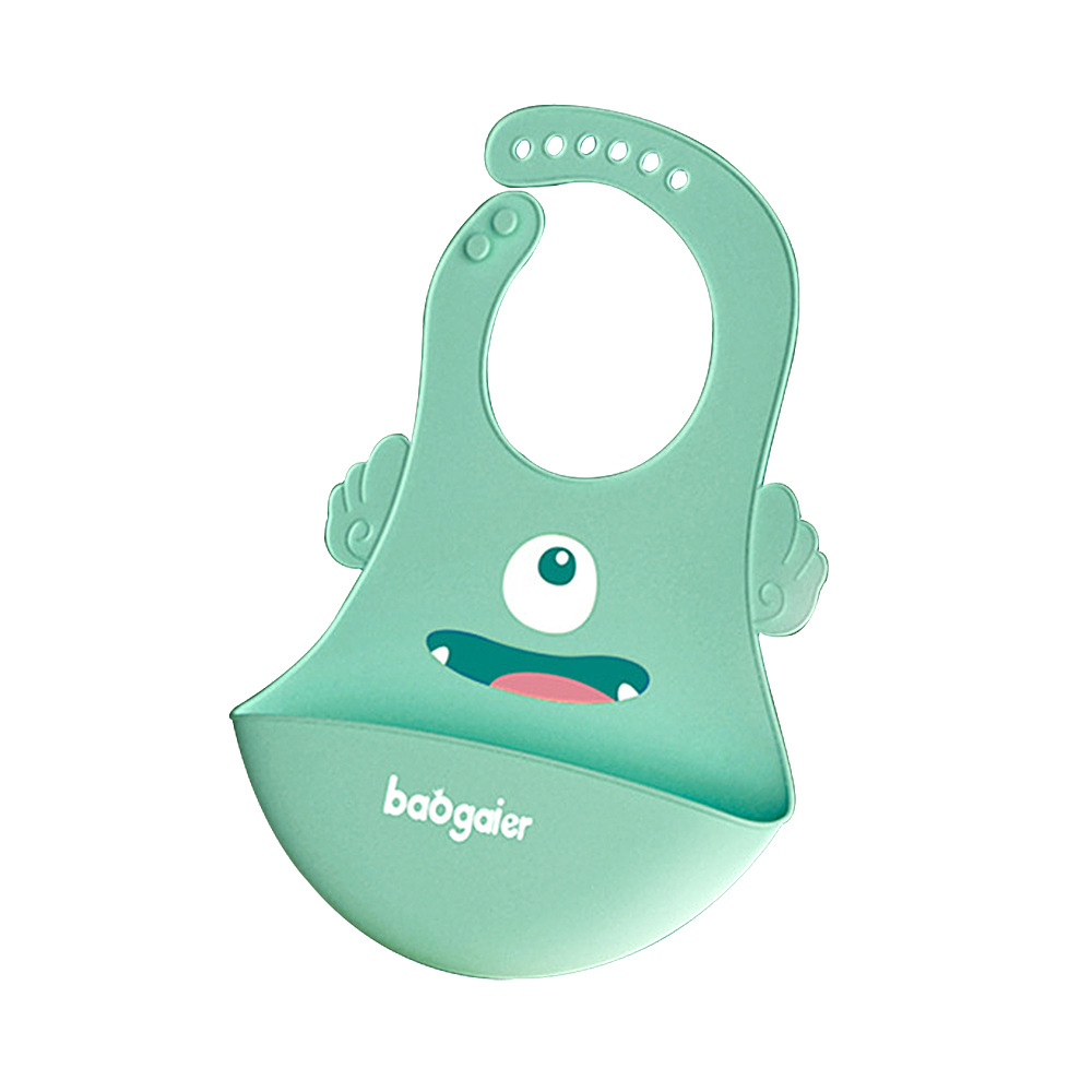 Picture of Baby Dining Bib Stereo Silicone Baby Waterproof Super Soft Food Food Bucket Children Children's Slippery Bucket Wash-Free Cross-Border