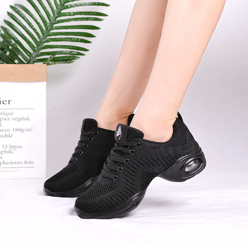 Picture of New Summer Dance Shoes, Breathable Fly-Woven Mesh Modern Dance Shoes, Adult Square Dance Shoes, Soft-Soled Women's Dance Shoes