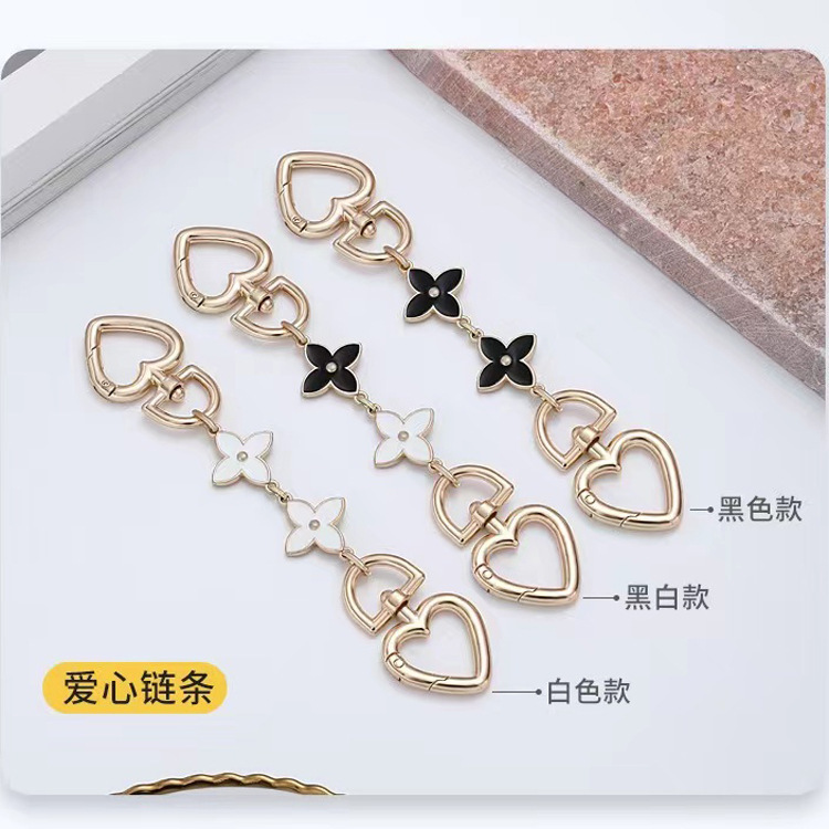 Picture of Bag Accessories Handmade Workshop Bag Extension Chain Mahjong Bag Four-leaf Clover Underarm Bag Chain Modification Replacement Shoulder Strap Chain