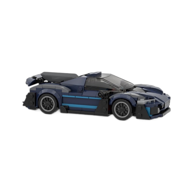 Picture of MOC building blocks are suitable for assembling and riding Mercedes-Benz AMG ONE Super Racing boy speed series 8-cell car model