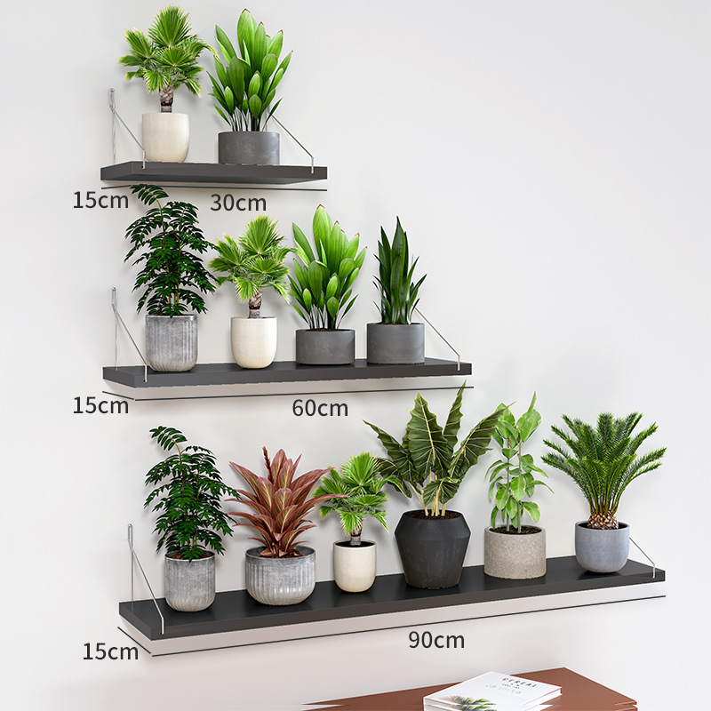 Picture of Source Factory Flower Rack Storage Rack Balcony Flower Rack Wall Indoor Wall Hanging Punch-free Flower Pot Rack Wall Rack