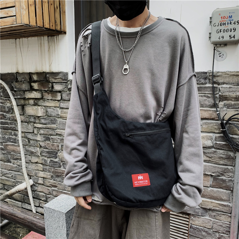 Picture of Trendy Brand Large Capacity Crossbody Bag Men's and Women's Street Hip Hop Harajuku Functional Bag Instagram Shoulder Bag Tooling Bag Schoolbag for Men