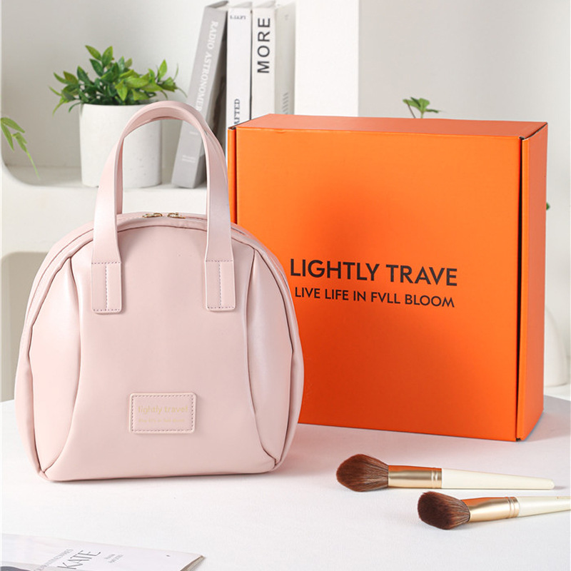 Picture of ins style shell cosmetic bag large capacity portable makeup travel storage bag women's wash bag