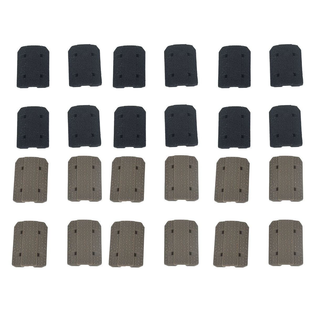 Picture of Nylon Hand Baffle Fish Bone Protector M-LOK System with Anti-slip Wood Protector 12 Pieces Pack