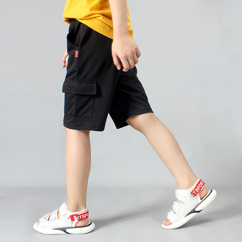 Picture of Children's Clothing Summer Children's Pants New Boys' Shorts Large Children's Thin Solid Color Crane Pants Children's Pants