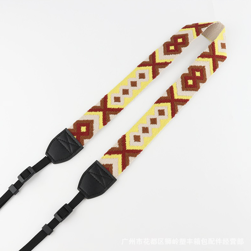 Picture of SLR Camera Shoulder Strap Camera Strap Waterproof Shock Absorbing Decompression 3.8cm Ethnic Jacquard Camera Strap