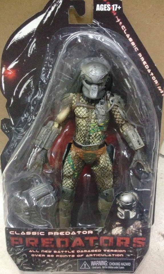 Picture of NECA7-inch iron warrior 25th anniversary Predator P1 Yuanzu battle damage open mouth Iron Blood hand-made model
