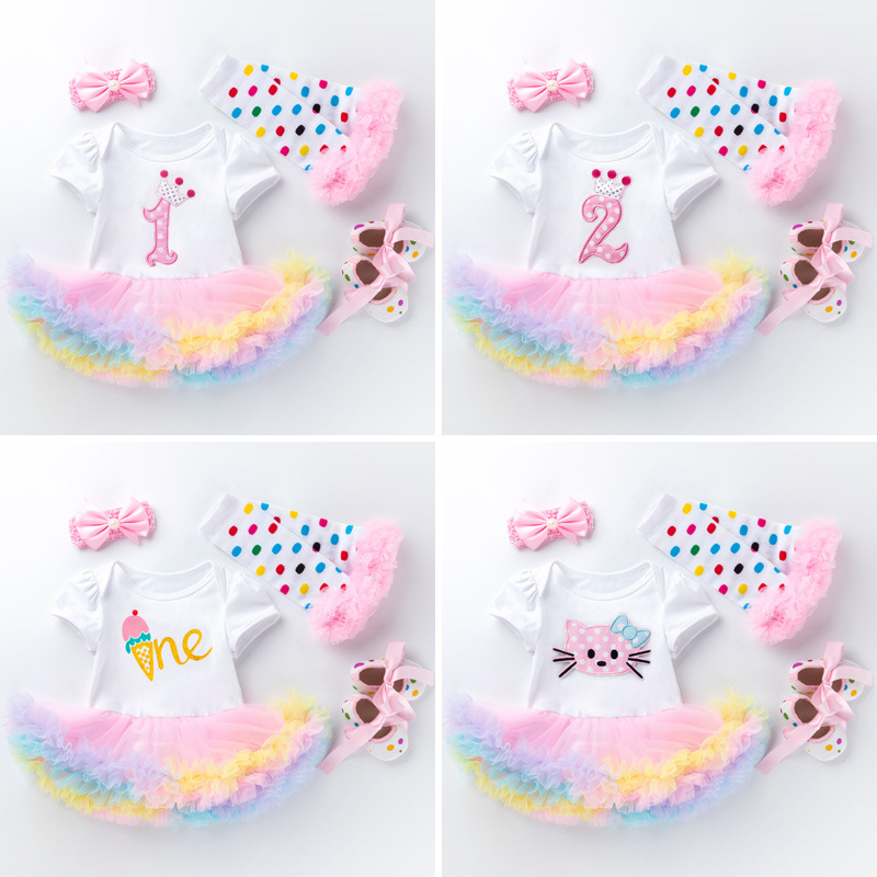 Baby holiday set Amazon wish ebay hot baby dress cartoon letter jumpsuit wholesale
