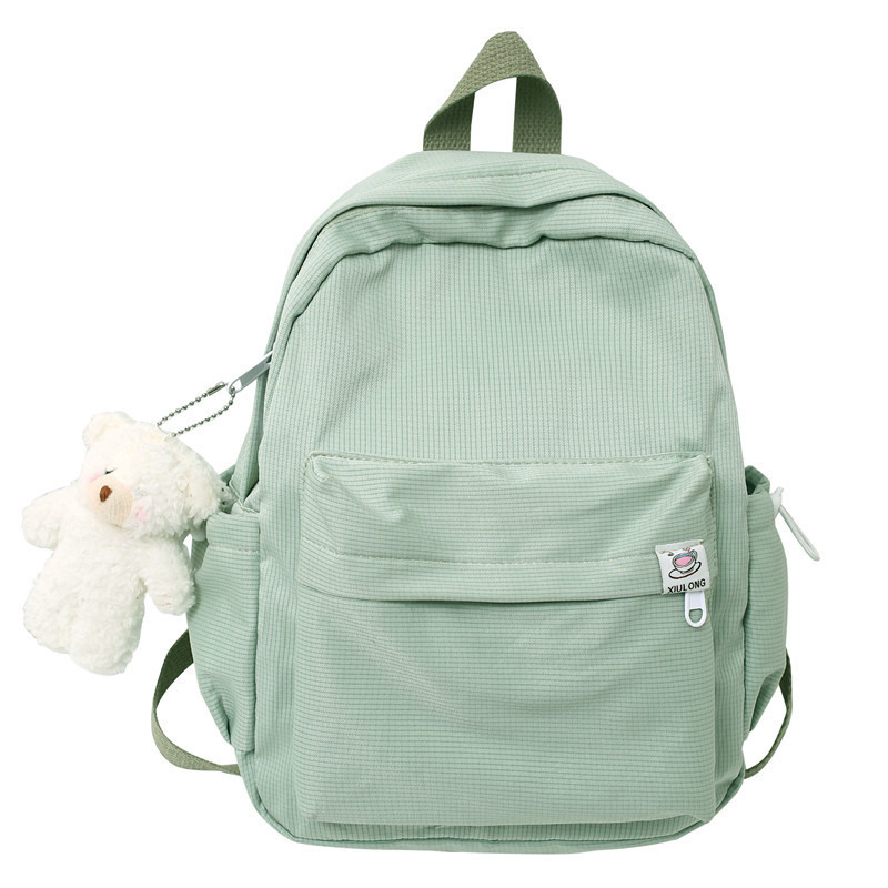 Picture of 2023 new candy color student schoolbag Japanese style fresh Girl backpack personality all-match simple solid color backpack