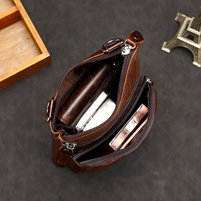 Picture of Cross-border New Men's Fashion Shoulder Bag Genuine Leather Business Casual Crossbody Bag Men's Retro Large Capacity Cowhide Satchel