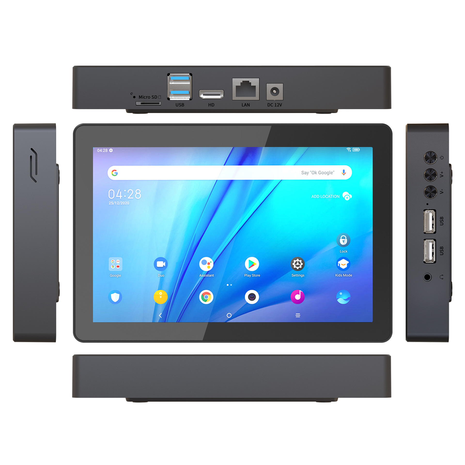Picture of Hi Gaole 8-inch Android Touch Screen All-in-One Tablet PC Host Embedded Mini Box Industrial Display