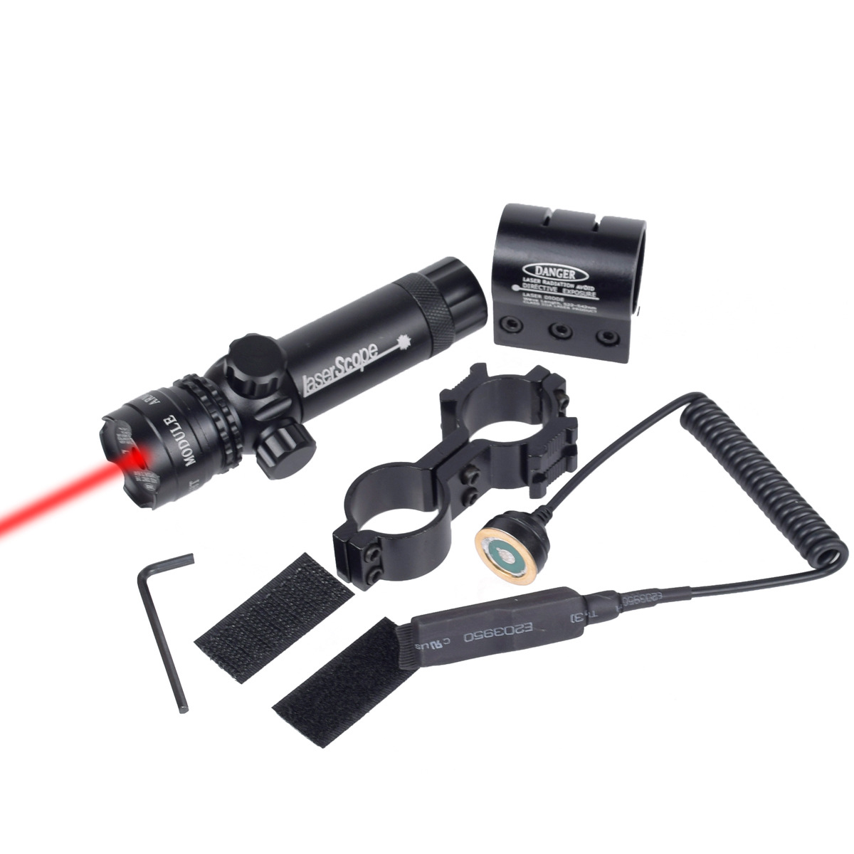 Picture of Outdoor tactical full metal red and green laser sight adjustable large laser light with rat tail Hunting Ta