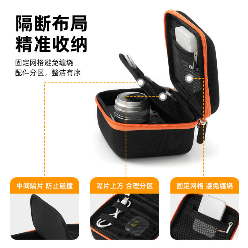 Picture of Cwatcun Hong Kong Portable Storage Bag Small Micro Single Porter CCD Hard Case Photo Bag Waterproof Digital Bag