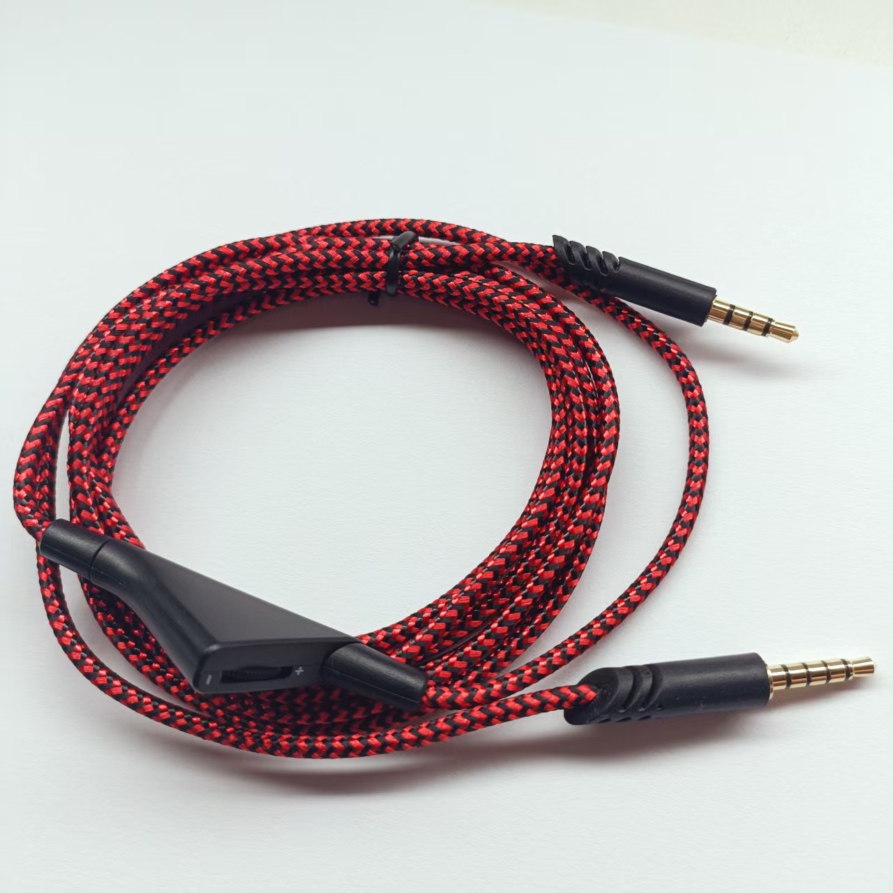 Picture of For Logitech Astro A10 A40 A50TR red and black braided thread 2 m tuning