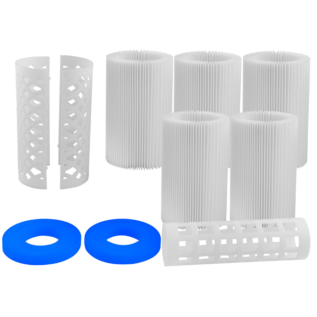 Picture of New swimming pool filter element folding filter inflatable pool water purifier cleaning anti-fouling skimmer can replace the inner core