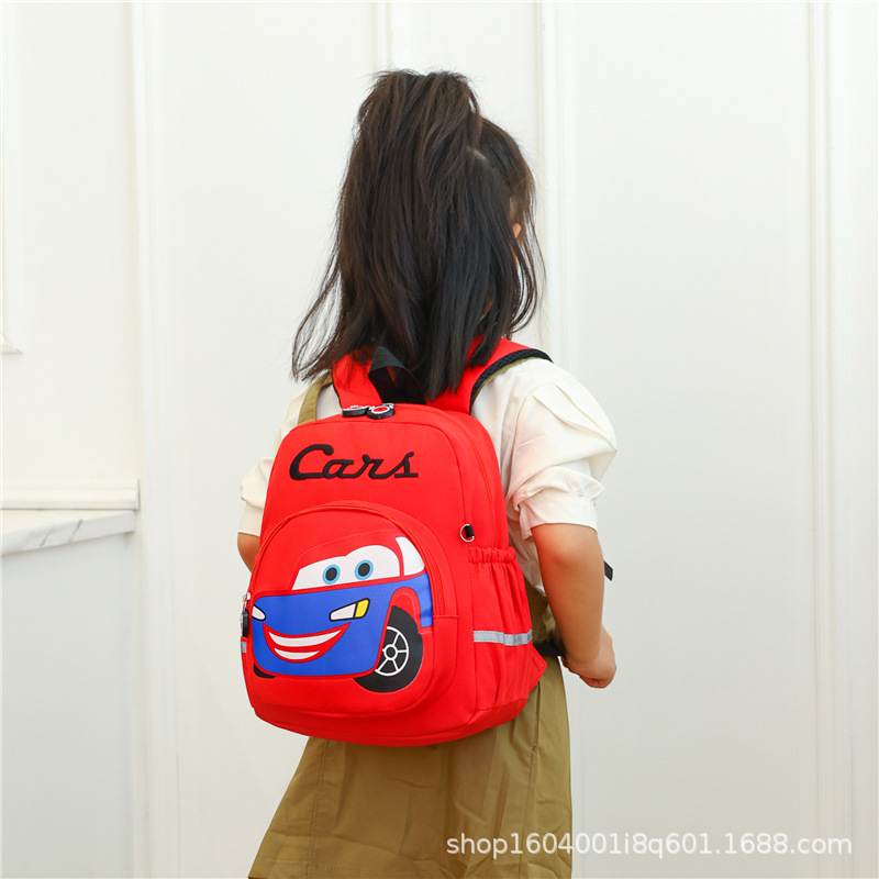 Picture of Cool Car Backpack Boy's Burden-Reducing Wear-Resistant Waterproof Small School Bag Kindergarten Children's Backpack Fashionable and Versatile