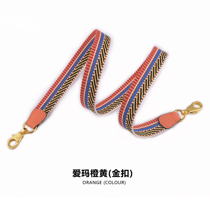 Picture of MHS-F-30H Home 2.5CM Ribbon Vegetable Basket Wide Shoulder Strap Kelly Canvas Bag with Shoulder Crossbody Lightweight