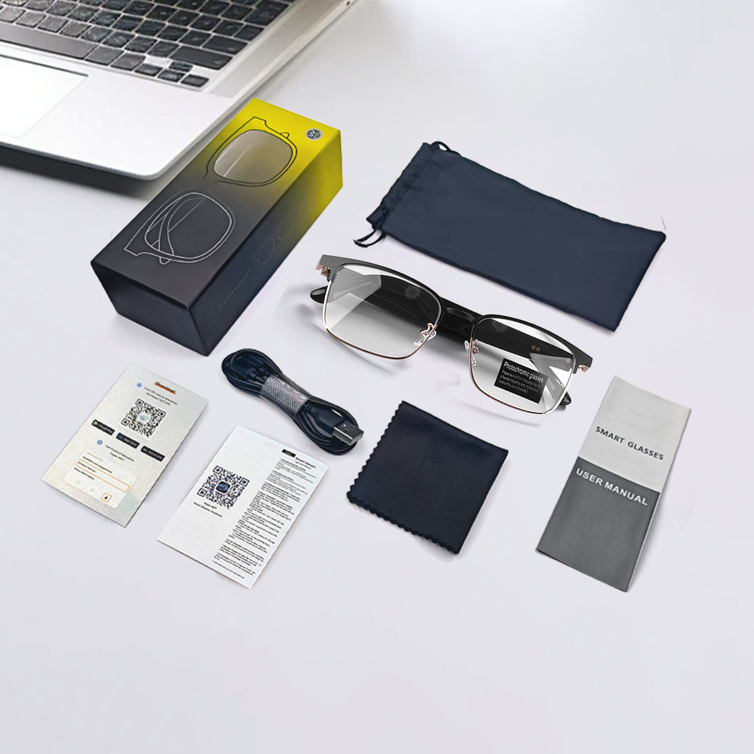 Picture of New smart color-changing bluetooth glasses anti-ultraviolet music audio glasses headset GS06 e-commerce selling