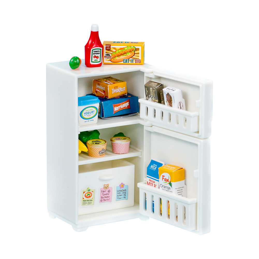 Picture of Cross-Border Play House mini refrigerator food and play suit children's toy Mori baby House miniature kitchen forest family