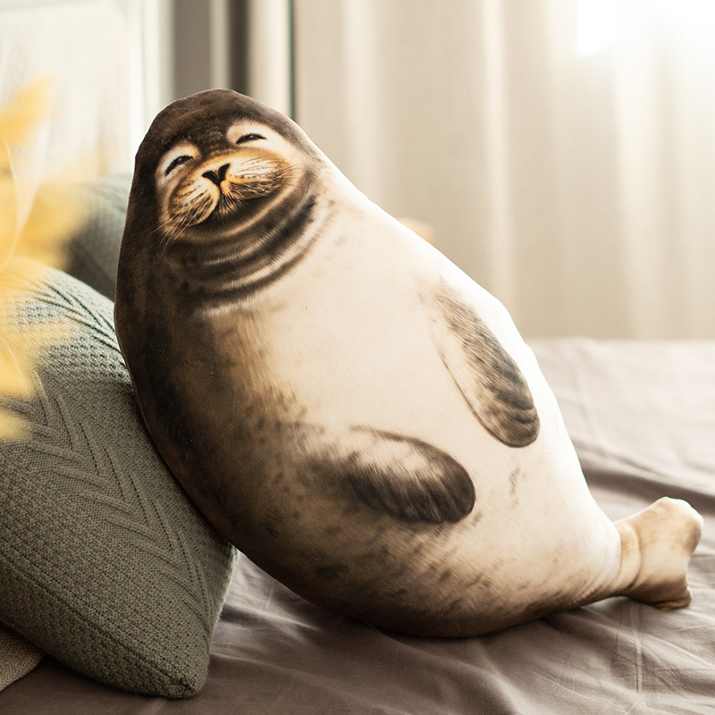 Picture of Japan Osaka Simulation Seal Doll Pillow Aquarium Popular Soft Pillow Aquarium Plush Toy