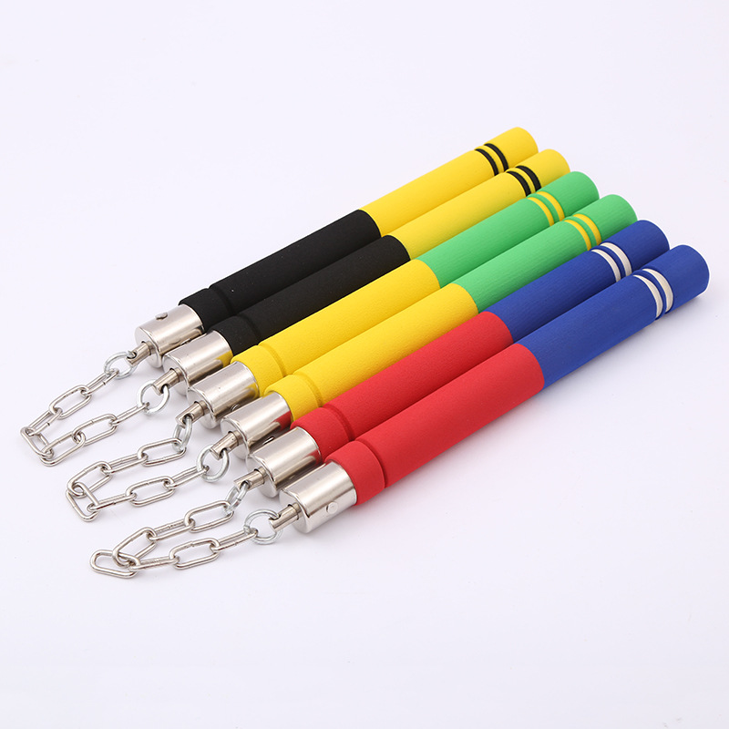 Picture of Wholesale PVC sponge nunchakus novice practice nunchakus multicolor optional taekwondo martial arts supplies show stick