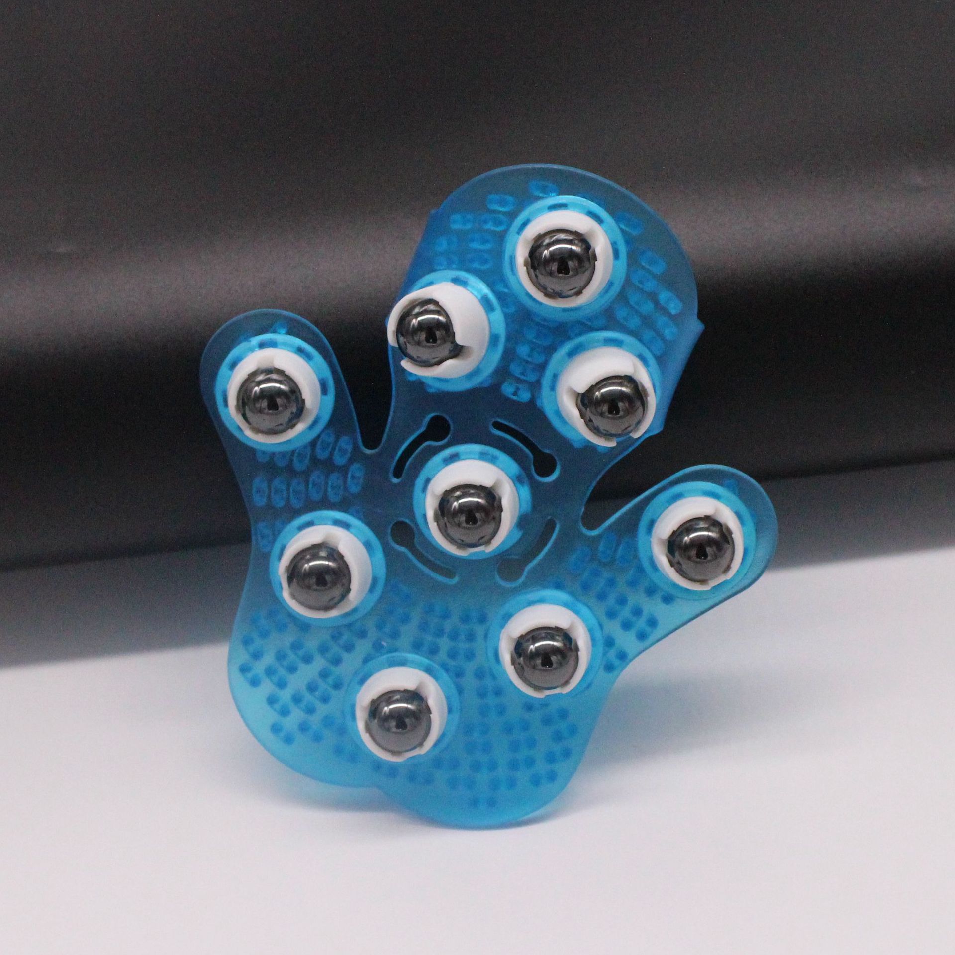 Picture of Nine-Bead Massager Palm Rotating Magnetic Beads Steel Ball Household Meridian Brush Nine-Bead Massager Ball Massage Brush