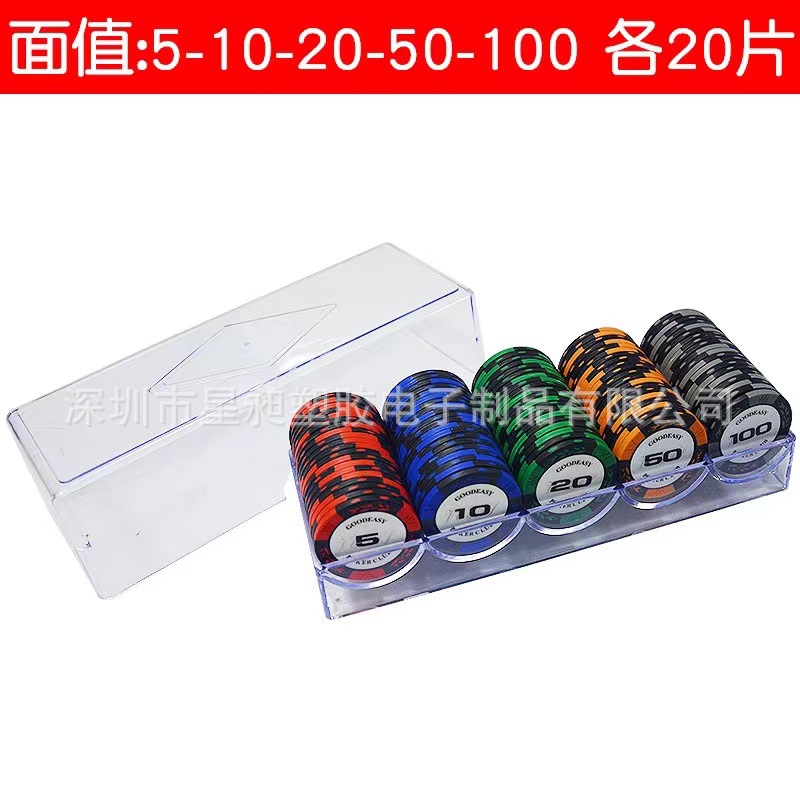 Picture of Mahjong Chips, Chess and Card Room Special Card Chips Coins, Texas Hold'Em Poker Points Coins, Coding Coins for Playing Mahjong and Playing Cards
