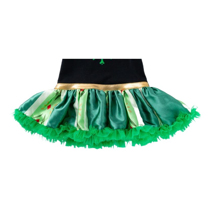 Summer New Baby Frozen Short-Sleeved Dress with Wings and Satin Skirt Two-Piece Suit Dress