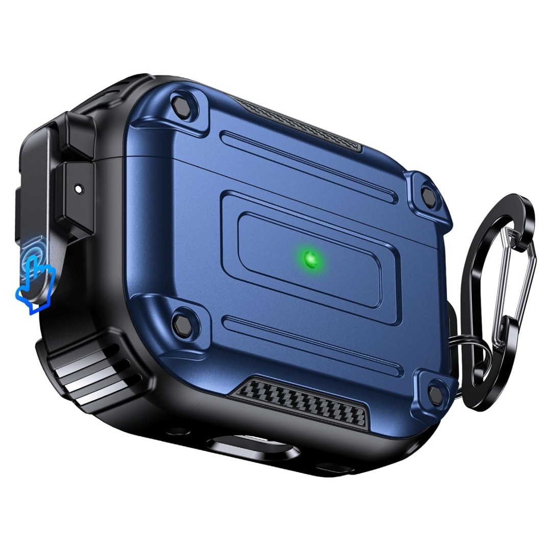 Picture of Cross-Border New Airpodspro2 Second Generation Headphone Case Suitable for Apple Airpods4 Buckle Bluetooth Protective Case