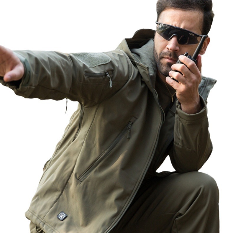 Picture of Shark skin soft shell assault coat size tactical military fans windproof warm outdoor mountaineering suit a generation of hair