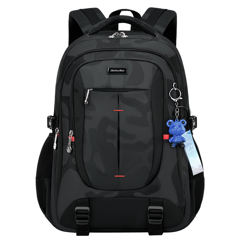 Picture of 2025 New Junior High School School Bags Boys Middle School Students Extra Large Capacity Male High School Students Burden-Reducing Travel Backpacks