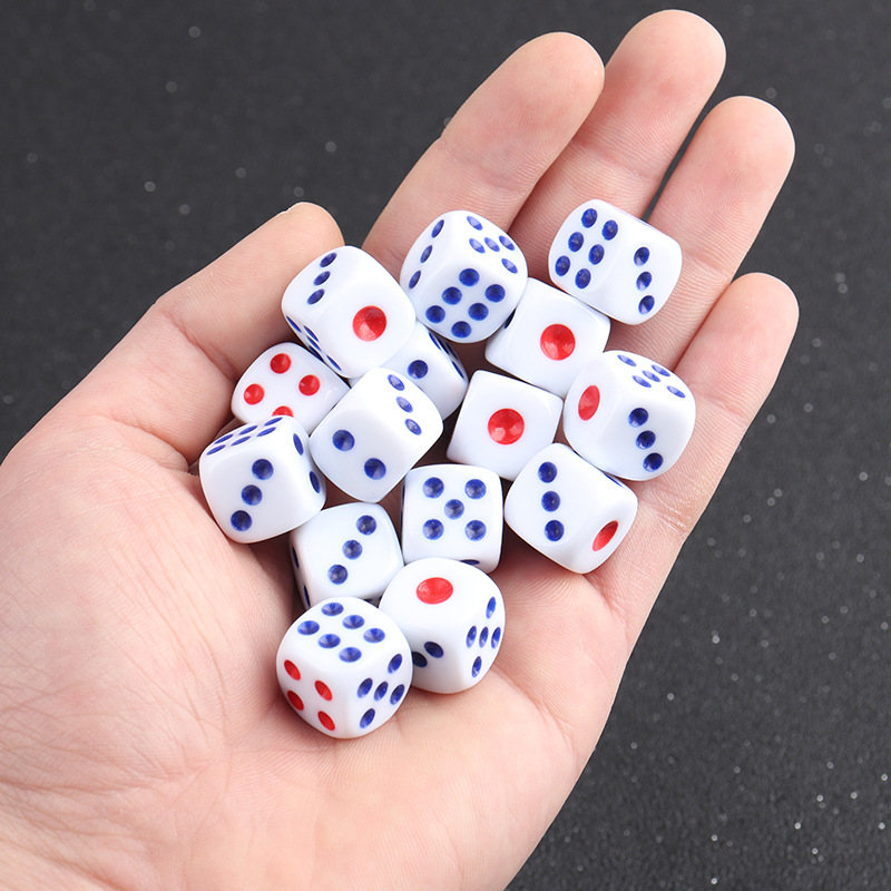 Dice Color Roll Color 14# Color White Sieve KTV Sieve Grain Dice Cup Entertainment Plug Round Red and Blue Points
