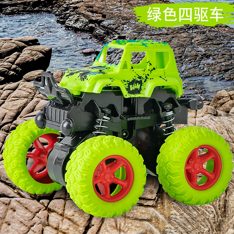 Picture of Four-wheel inertial off-road vehicle flipping dynamic stunt car rotating toy car children's model car anti-fall stall