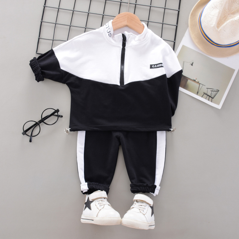 Picture of Korean version of the Spring and Autumn new men's and women's leisure sports version of the long sleeve suit foreign trade children's baby clothing a generation of hair