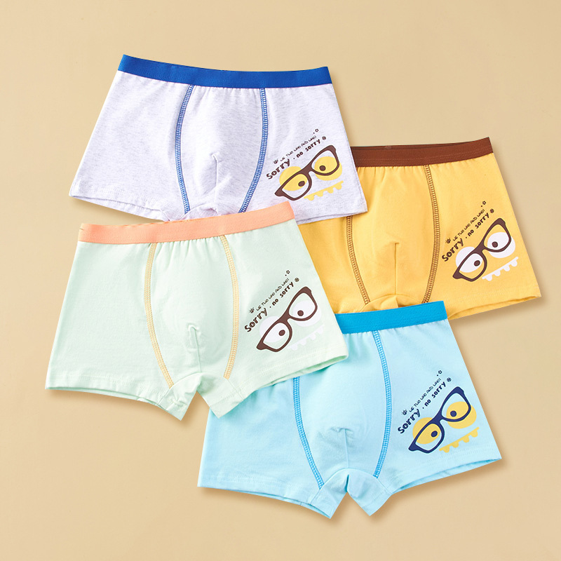 Picture of Children's Underwear Boys' Pure Cotton Boxer Shorts Boys' Baby Children's Underwear Underwear