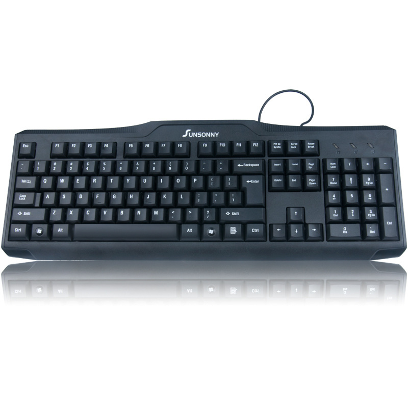 Picture of Sensoni K1 Black Samurai USB universal wired keyboard business office home laptop desktop keyboard